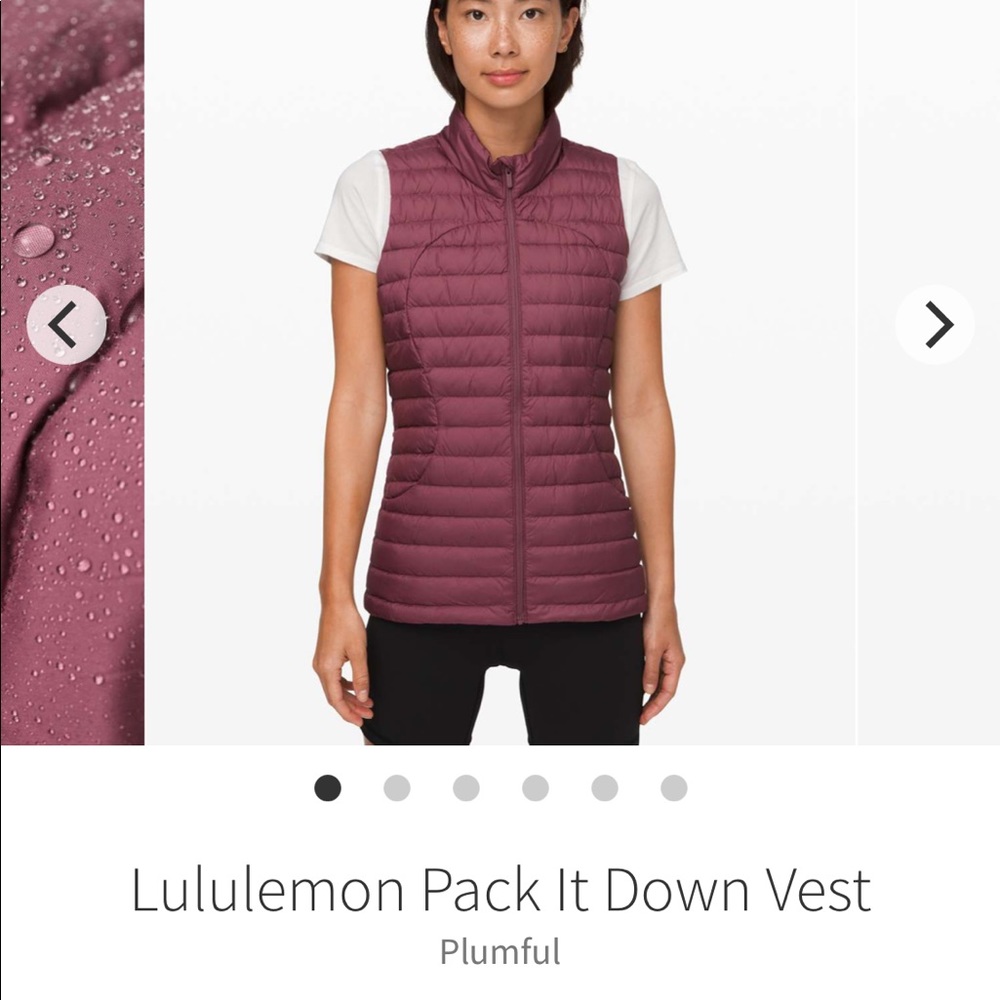 Lululemon Pack it down vest plumful 4